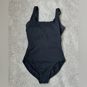 Black ballet leotard